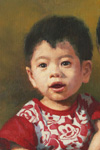 賴英澤人像畫_母與子_A Portrait of Mother and Son_Partial